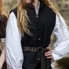 Leonardo Carbone 17th Century Sailor Vest, Black