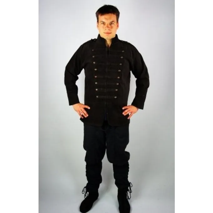 Leonardo Carbone 18th Century Seafarer Coat Black