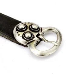 Alemanic Belt, Brown, Silvered