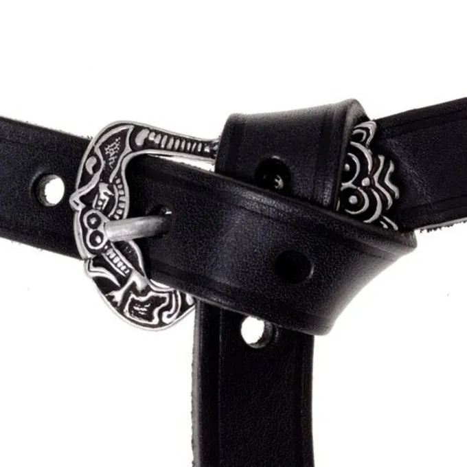 Birka Belt Deluxe, Black, Brass - Image 2
