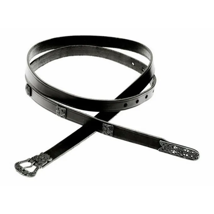 Birka Belt Deluxe, Black, Brass
