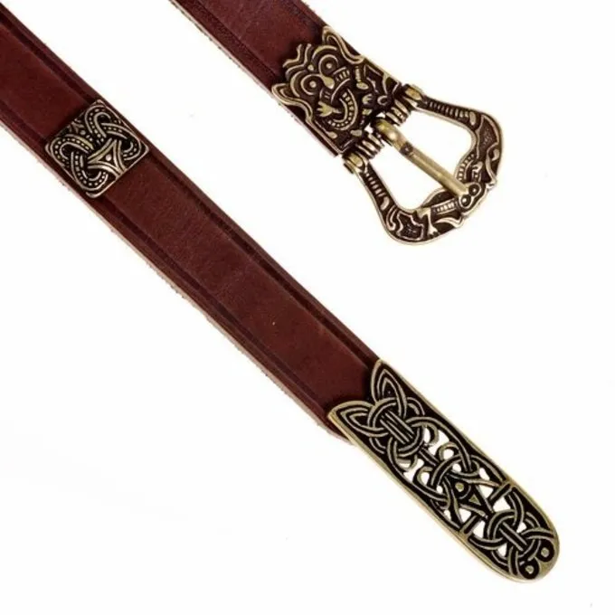 Birka Belt Deluxe, Brown, Silvered - Image 2