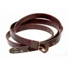 Birka Belt Deluxe, Brown, Silvered