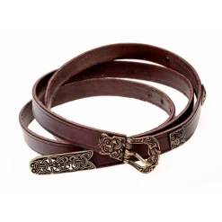 Birka Belt Deluxe, Brown, Silvered