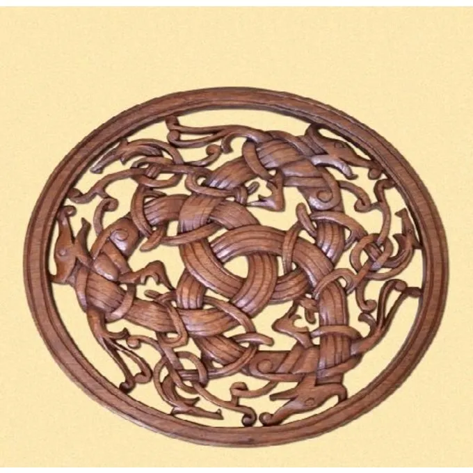 Borre Style Viking Woodcarving