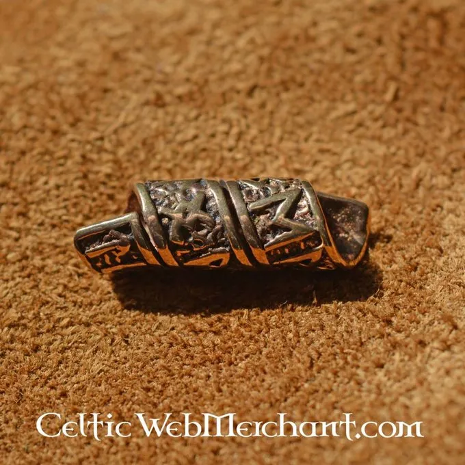 Bronze Beard Bead With Runic Inscriptions - Image 3