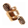 Celtic Beard Bead With Spirals, Bronze