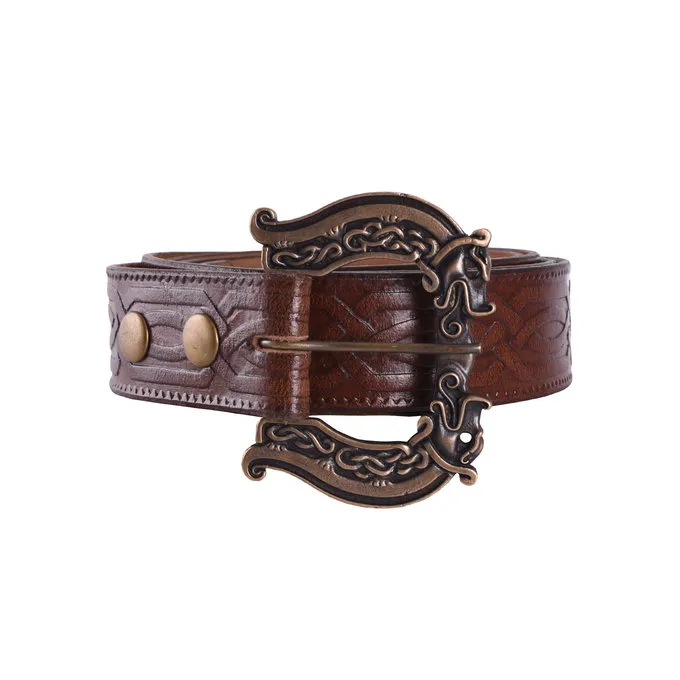 Deepeeka Celtic Leather Belt, 170 Cm