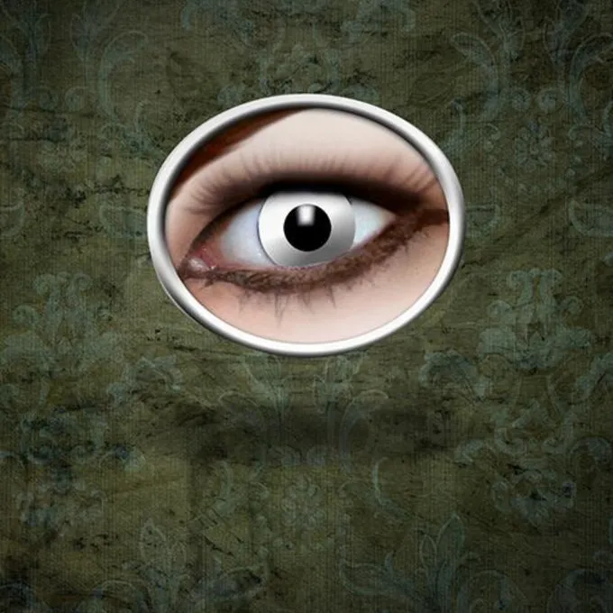 Epic Armoury Contact Lenses White Zombie