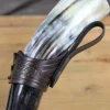 Mytholon Drinking Horn Belt Holder Castagir Brown