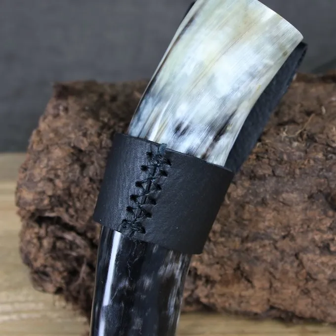 Mytholon Drinking Horn Belt Holder Louis Black - Image 4