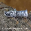Drinking Horn Decoration With Wolf Head, Silver