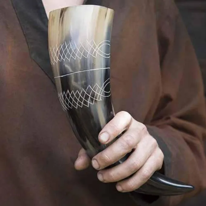 Epic Armoury Drinking Horn Druid 0,5L, Light - Image 2