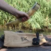 Windlass Steelcrafts Drinking Horn Freya With Leather Holder
