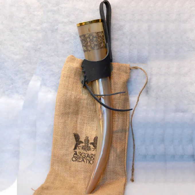 Windlass Steelcrafts Drinking Horn Freya With Leather Holder - Image 5