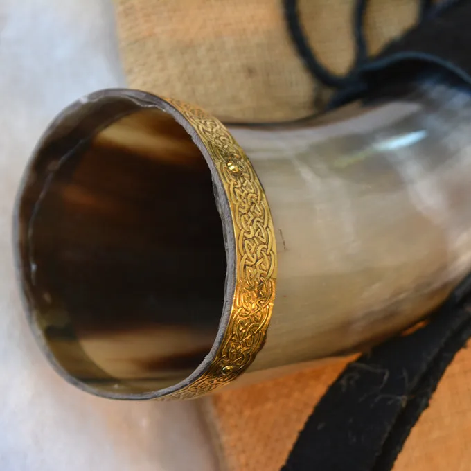 Windlass Steelcrafts Drinking Horn Odin With Leather Holder - Image 5