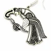 Earrings Germanic Raven, Silvered