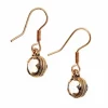 Earrings Gotland Mountain Crystal, Bronze