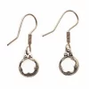 Earrings Gotland Mountain Crystal, Silvered