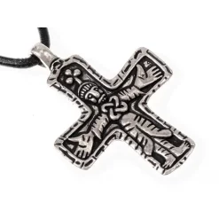 Gotland Viking Cross Jewel, Silvered