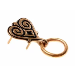 Heart-shaped Viking Belt Fitting With Ring