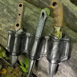Epic Armoury Holder For LARP Throwing Knives Black, Incl. 3 Knives