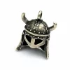 Jewel Horned Viking Helmet Silvered