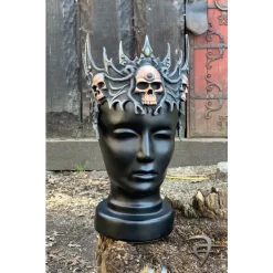 Epic Armoury Latex Tiara With Skulls