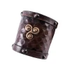 Deepeeka Leather Bracelet Celtic Triskelion
