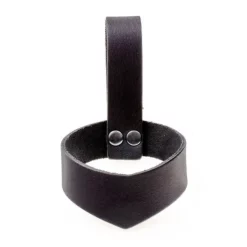 Leather Drinking Horn Holder 0,7 L And Larger, Black