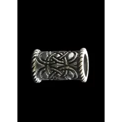 Long Celtic Beard Bead Silver