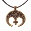 Lunula Amulet With Cross