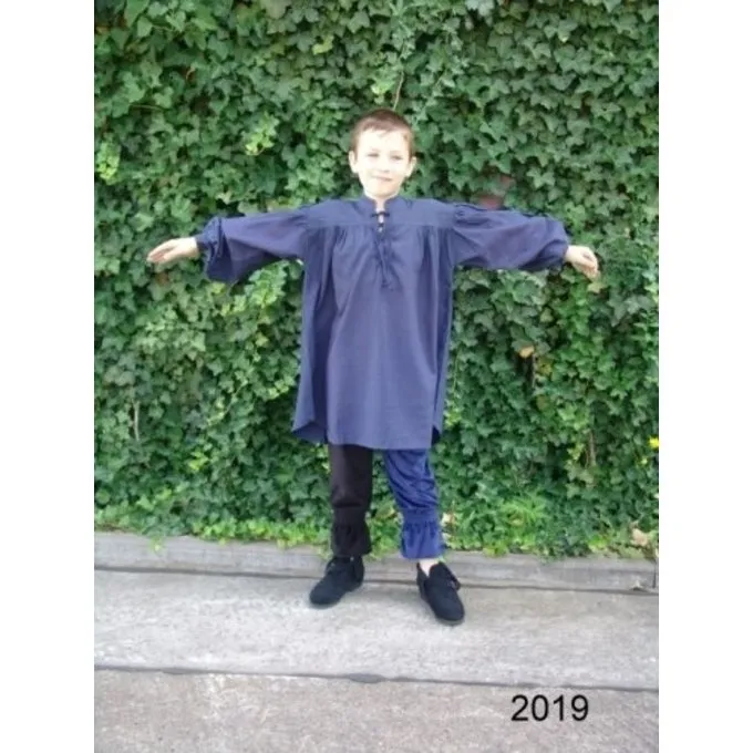 Leonardo Carbone Medieval Boy's Shirt Black - Image 3