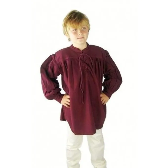 Leonardo Carbone Medieval Boy's Shirt Black - Image 5