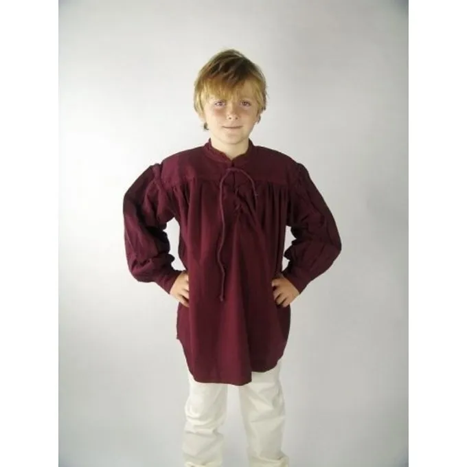 Leonardo Carbone Medieval Boy's Shirt Blue