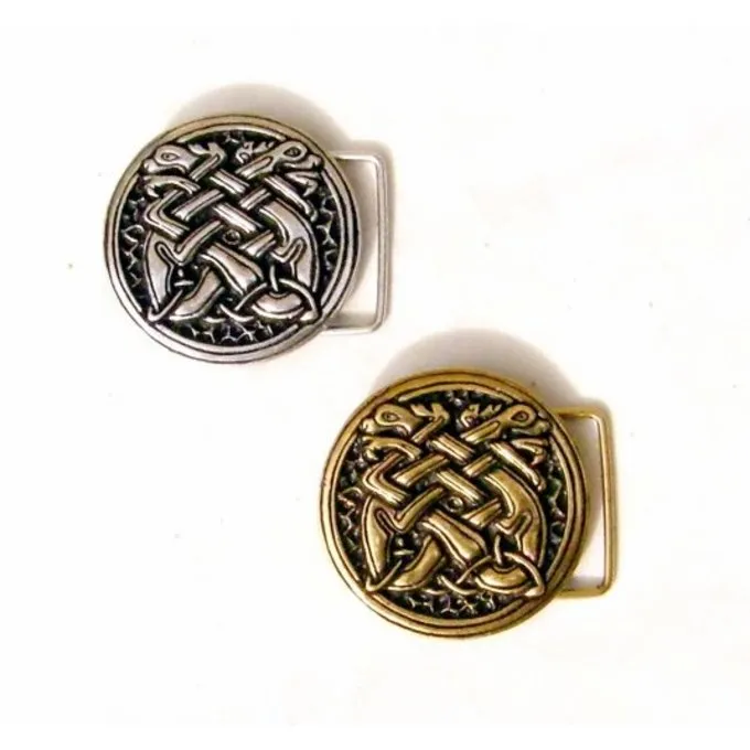 Medieval Buckle Celtic Dogs