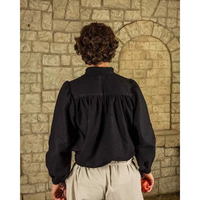 Mytholon Medieval Shirt Ansgar, Black - Image 3