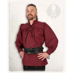 Mytholon Medieval Shirt Ansgar, Burgundy