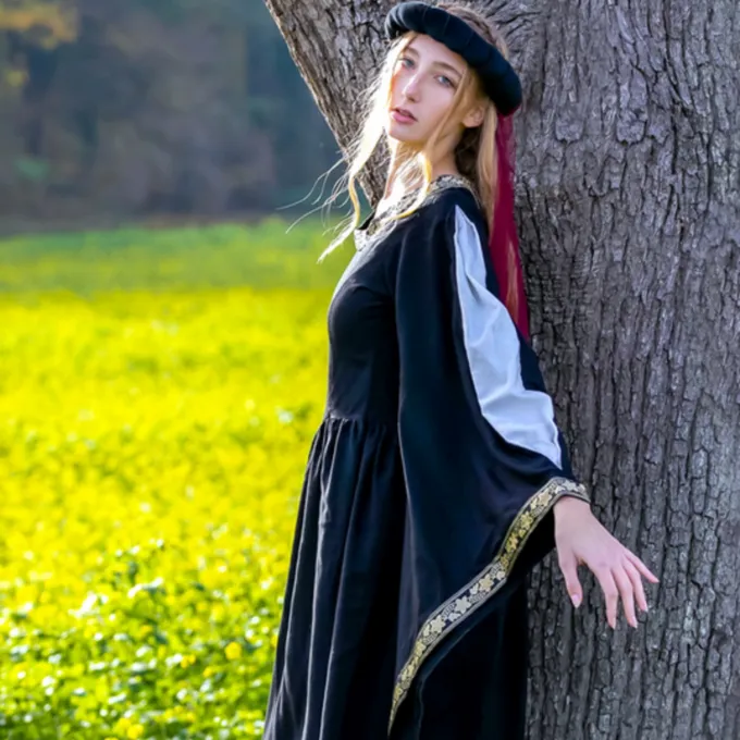 Leonardo Carbone Noble Embroidered Dress Loretta, Black - Image 4