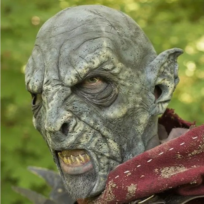 Epic Armoury Orc Mask Blue - Image 4