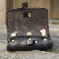 Epic Armoury Potion Holder With Three Bottles, Black