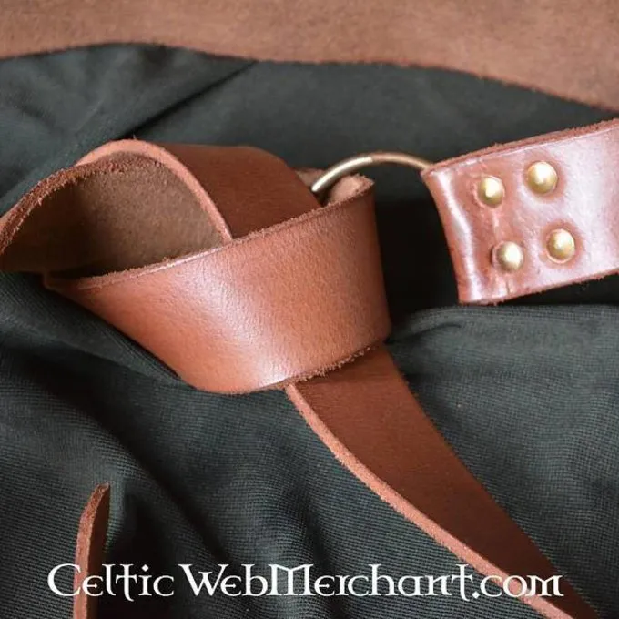 Leonardo Carbone Ring Belt With Celtic Knot, Brown - Image 3