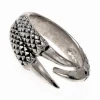 Ring Dragon Claw, Silvered