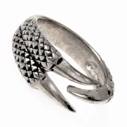 Ring Dragon Claw, Silvered