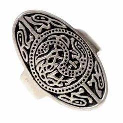 Saxon Ring Trewhiddle Silvered