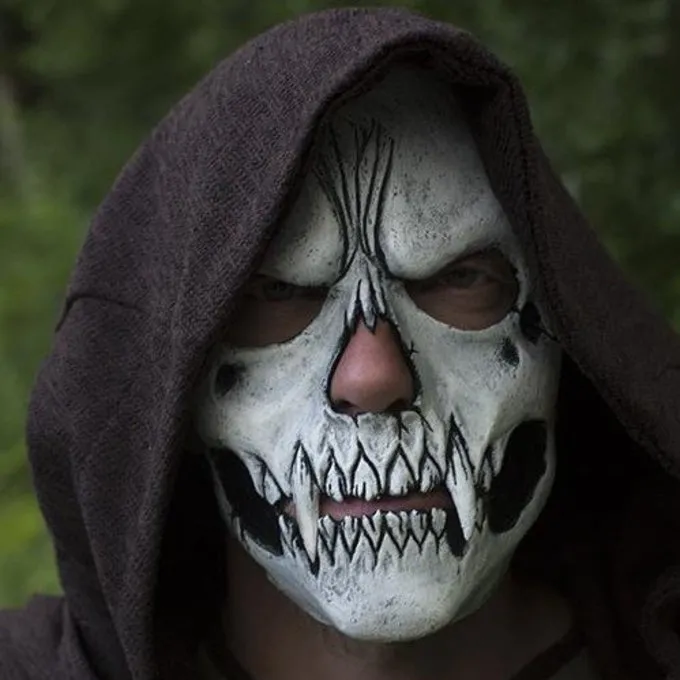 Epic Armoury Skull Trophy Mask, Wit - Image 2