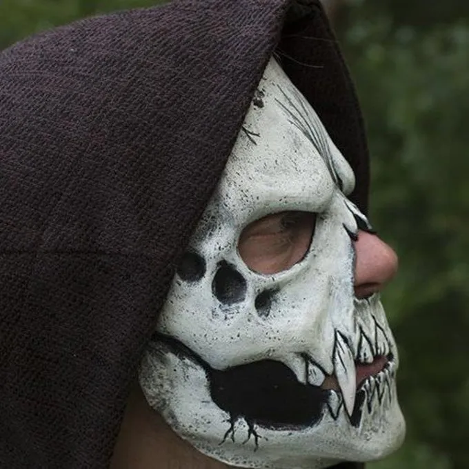 Epic Armoury Skull Trophy Mask, Wit - Image 5