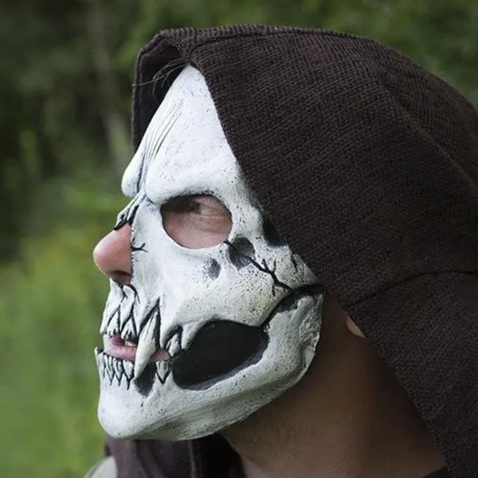 Epic Armoury Skull Trophy Mask, Wit - Image 6