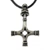 Thor's Hammer Wolf Cross, Silvered