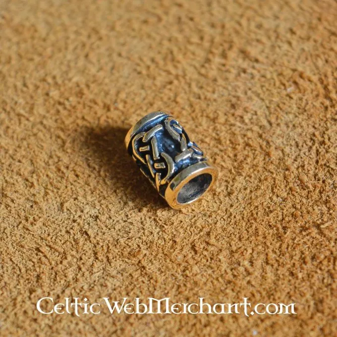 Traditional Celtic Beard Bead Bronze - Image 2